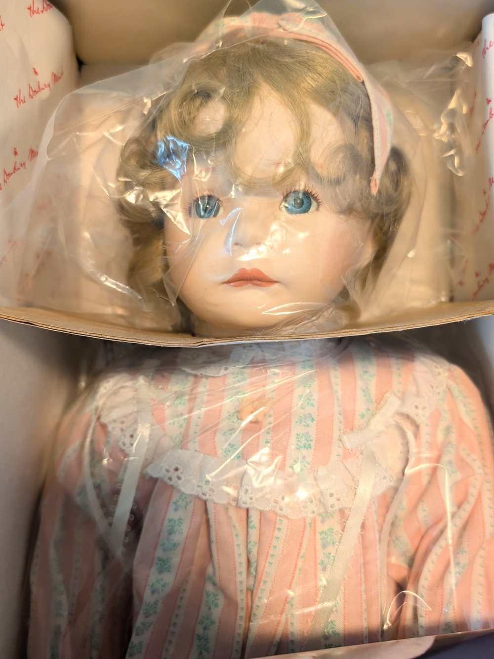 The Danbury Mint "Jessica" Porcelain Doll by Susan Wakeen (1993)